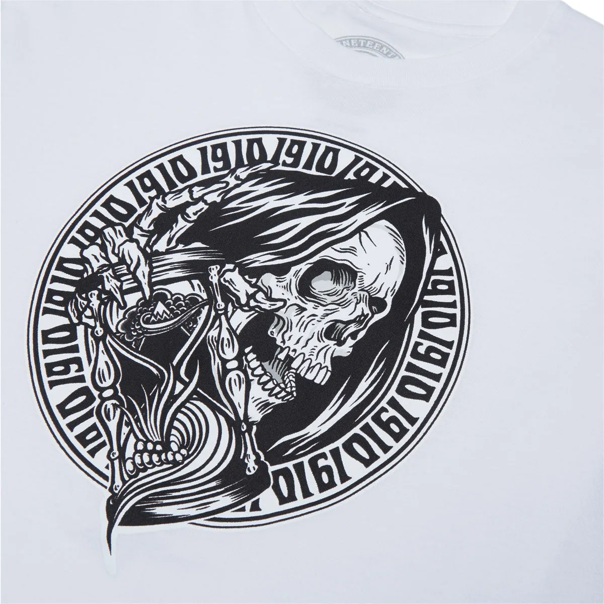1910 Times Up Long Sleeve T-Shirt - White