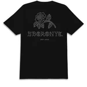5Boro Withered Rose T-Shirt - Black/White