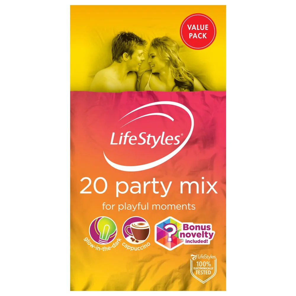 Ansell LifeStyles Party Mix Latex Condoms