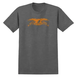 Anti-Hero Basic Eagle T-Shirt - Heather Charcoal/Orange