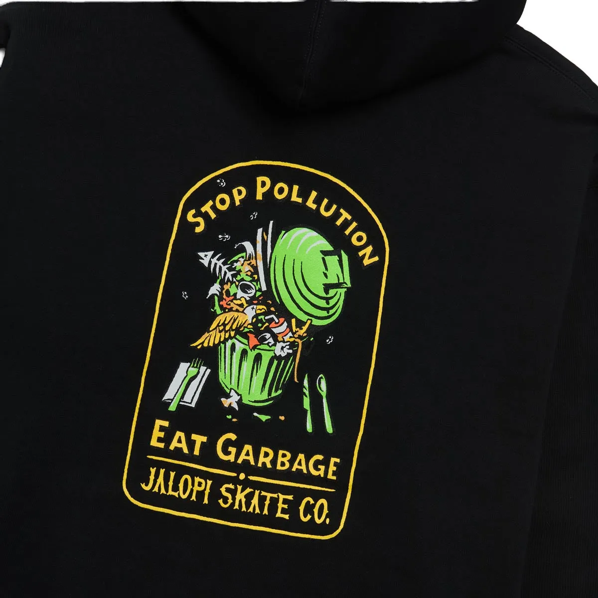 Anti-Hero Jalopi Stop Pollution Hoodie - Black