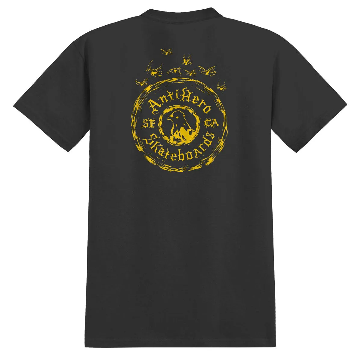 Anti-Hero Pigeon Motion Pocket T-Shirt - Charcoal Grey