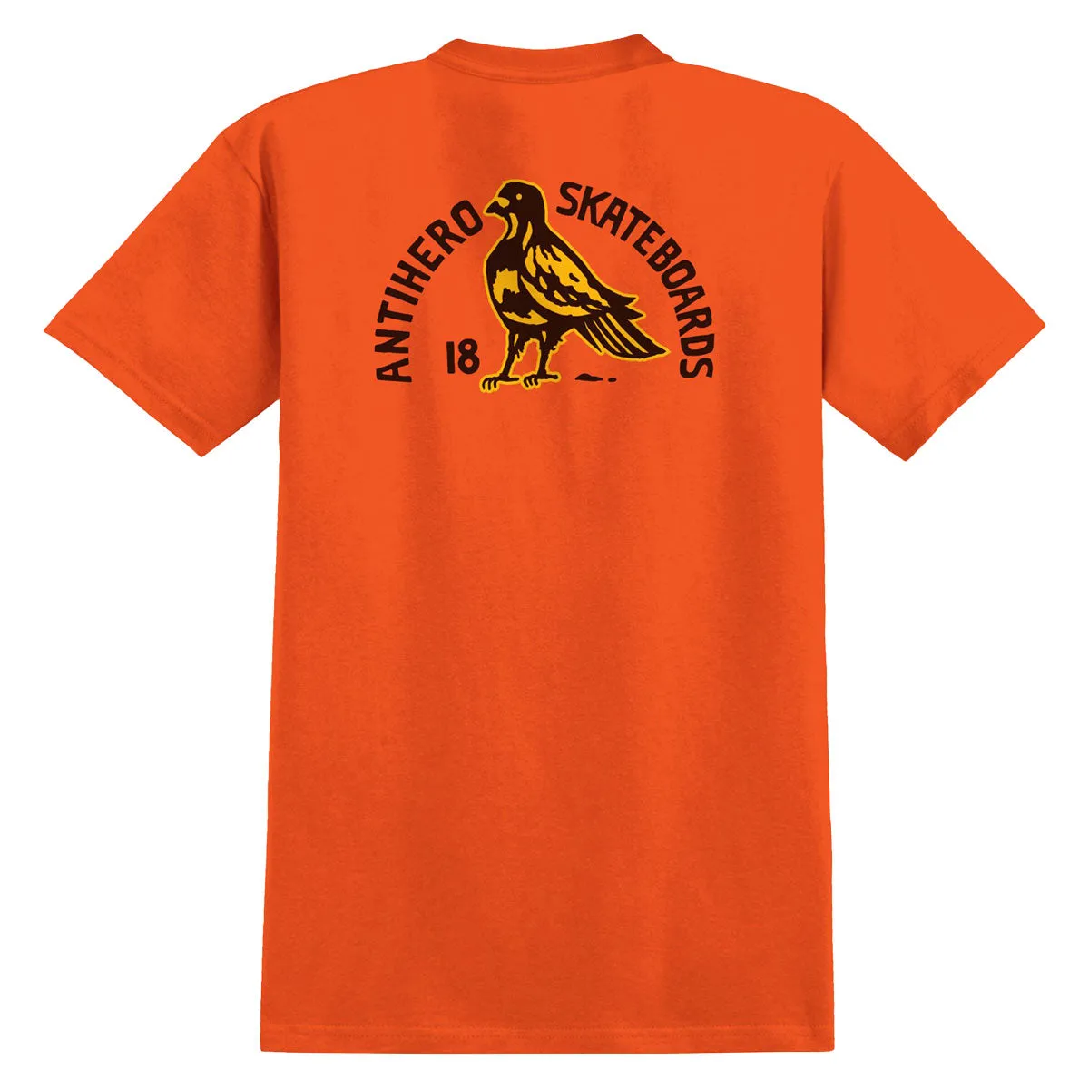 Anti-Hero Rock Dove Fill Pocket T-Shirt - Safety Orange/Yellow/Black