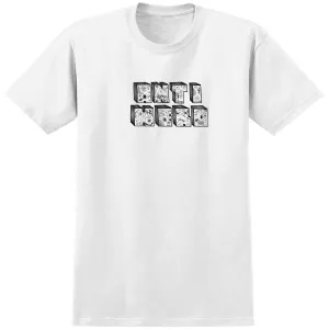 Anti-Hero Stacked T-Shirt - White/Black