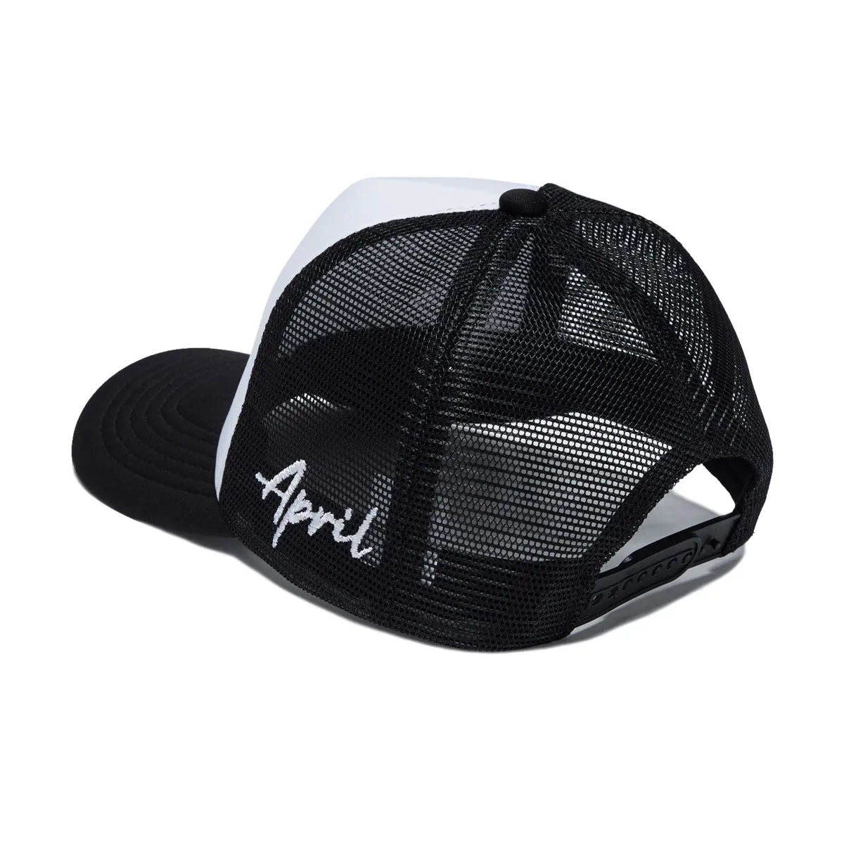 April Full Circle Trucker Hat - Black