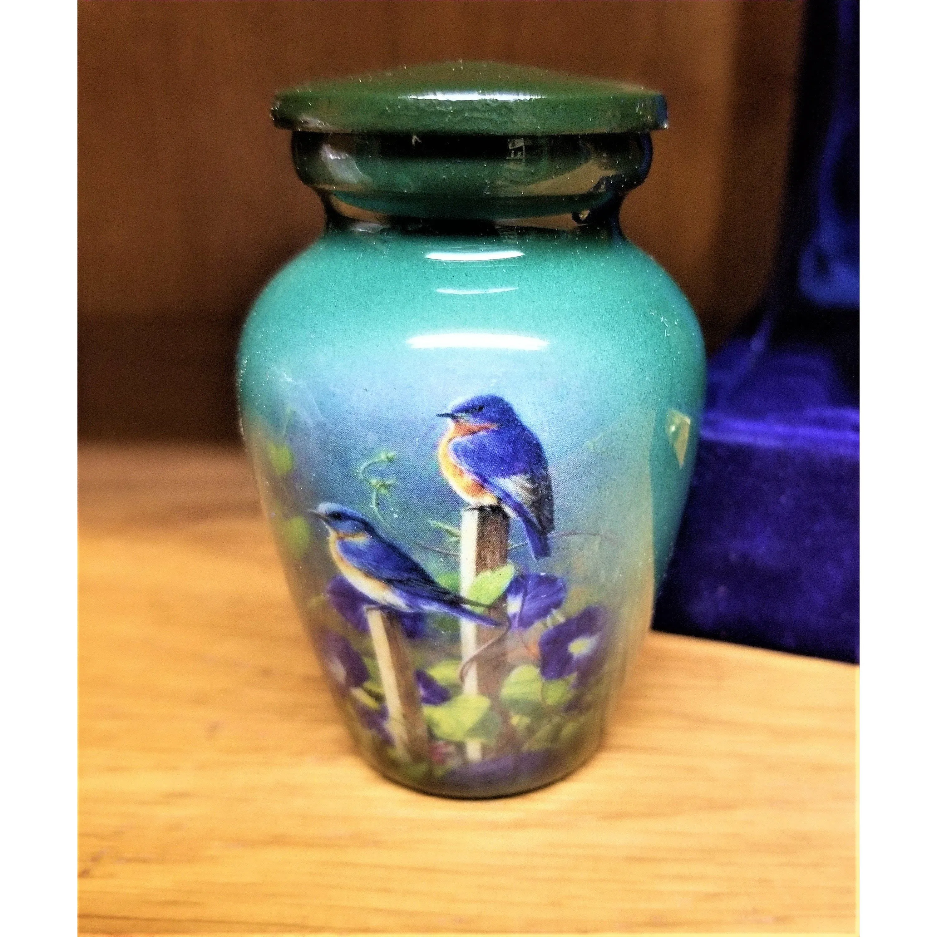 Ash Adult Cremation Urn |Blue Birds Cremation Urn | Quality Urns For Less