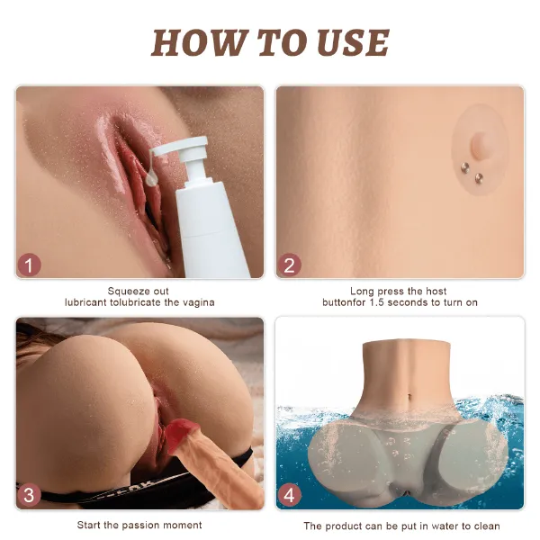 Automatic Sex Doll | 27.55lb Gina Thrusting Realistic Butt Male Masturbator 【US Stock Available Only】