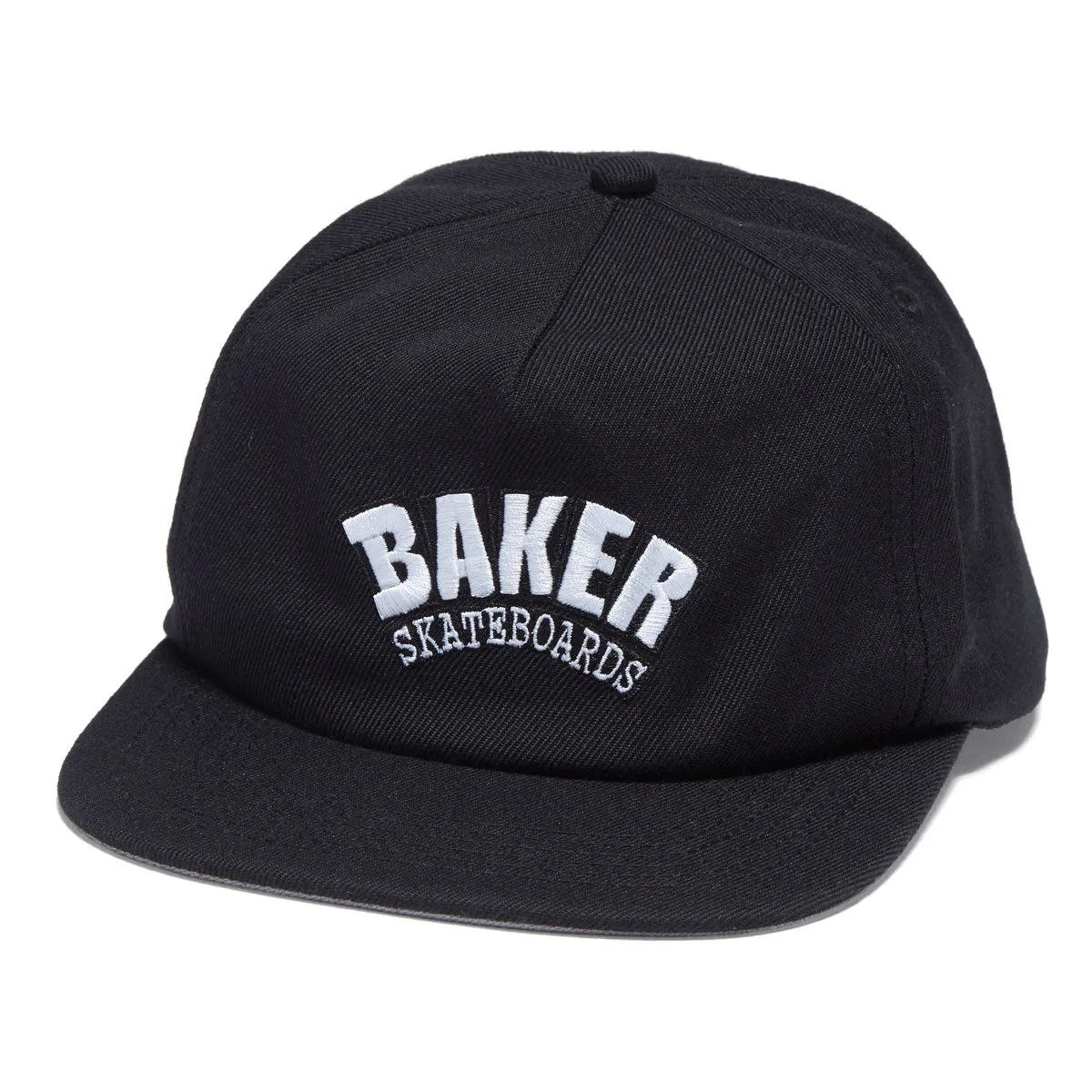 Baker Arch Logo Snapback Hat - Black