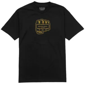 Black Gold 4 Finger Ring T-Shirt - Black