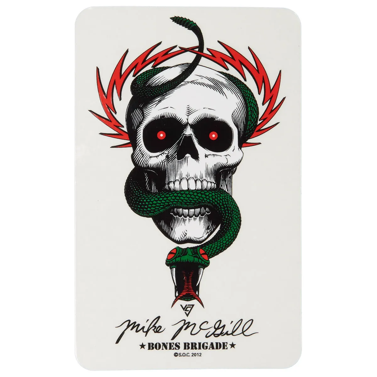 Bones Brigade Mike McGill Sticker - 6.00"