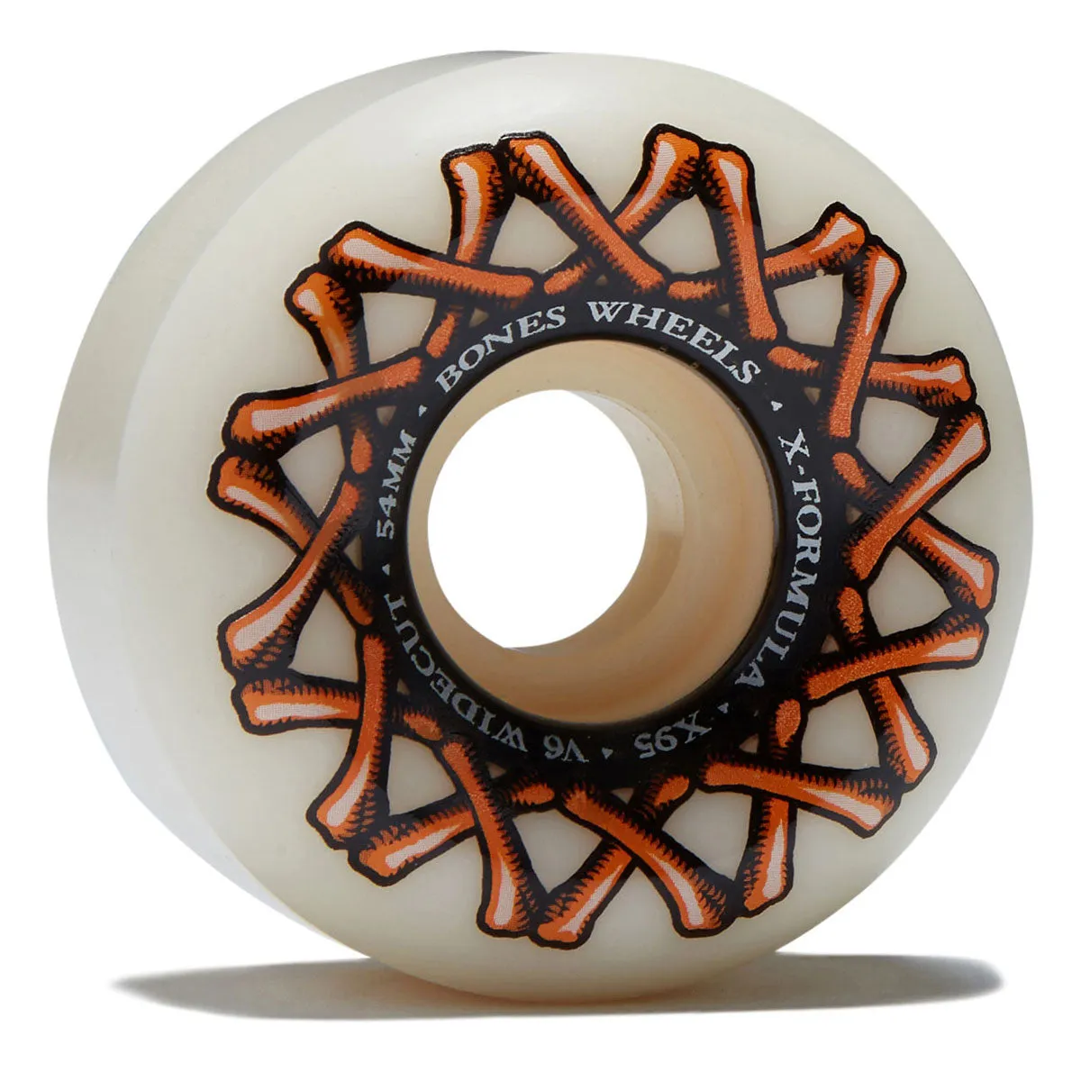 Bones X Formula Wide-Cuts 95a V6 Wide-Cut Skateboard Wheels - 54mm