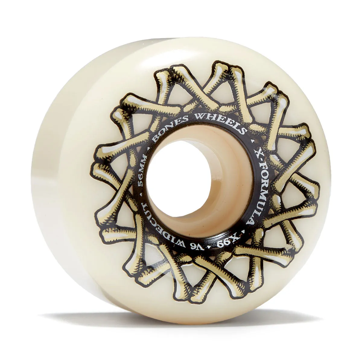 Bones X Formula Widecuts 99a V6 Wide-Cut Skateboard Wheels - 56mm