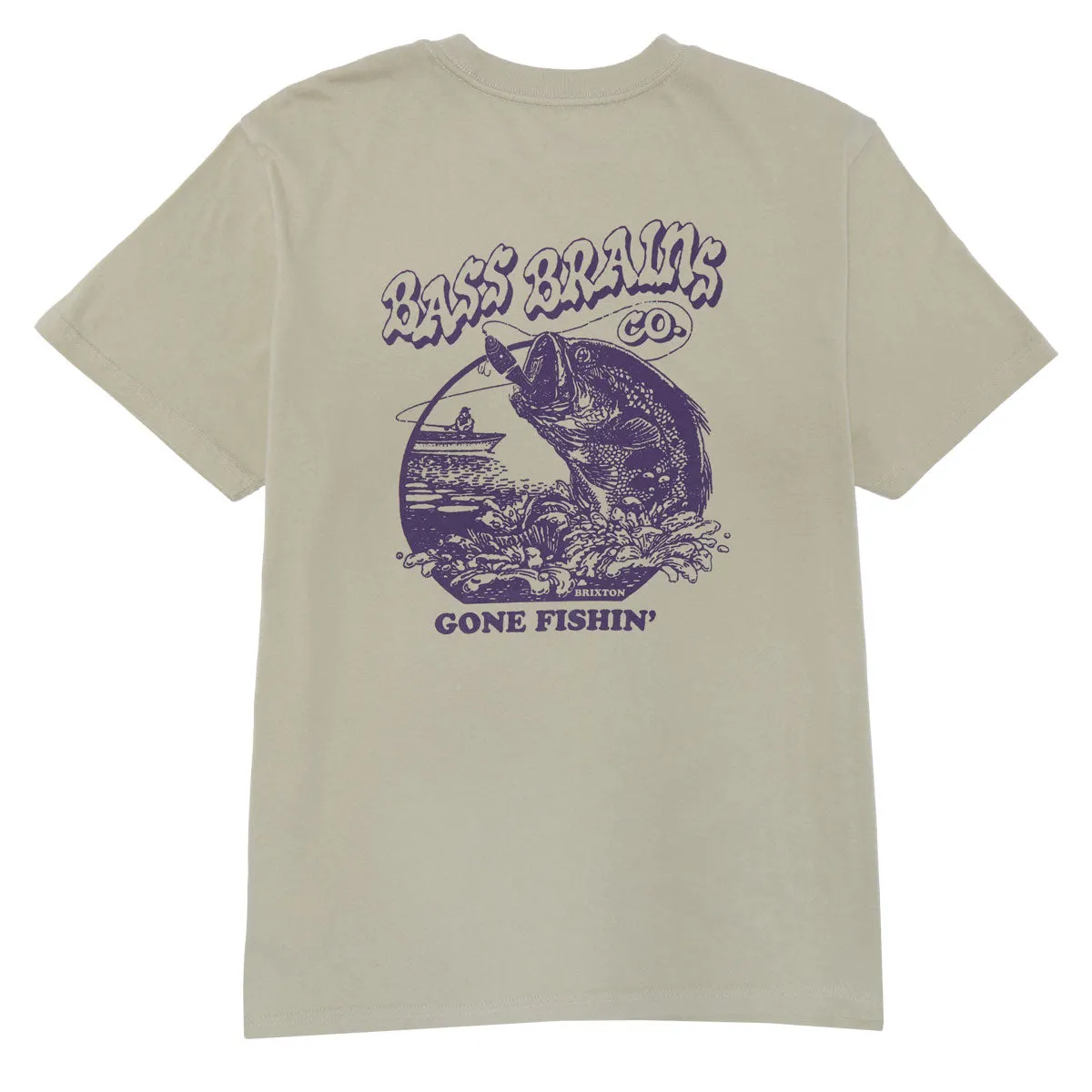 Brixton Bass Brains Gf T-Shirt - Sustained Grey