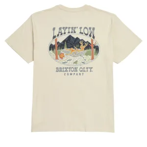 Brixton Layin Low T-Shirt - Cream