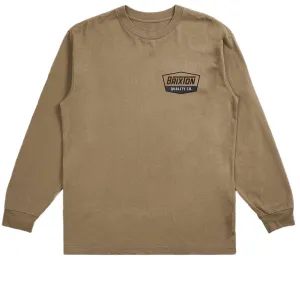 Brixton Regal Long Sleeve T-Shirt - Tiger's Eye/Brown/Navy