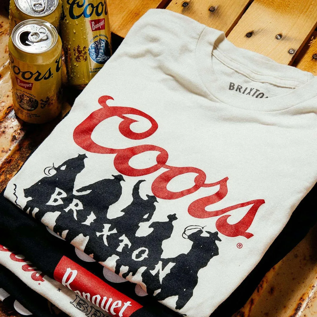 Brixton x Coors Bandit T-Shirt - Natural