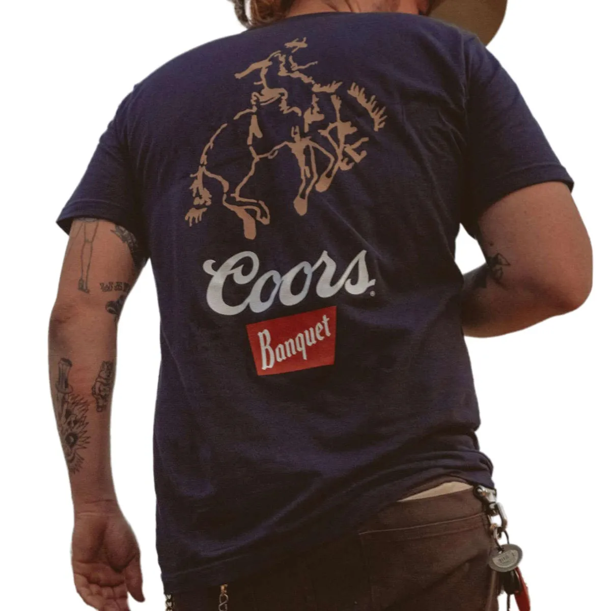 Brixton x Coors Colt T-Shirt - Navy