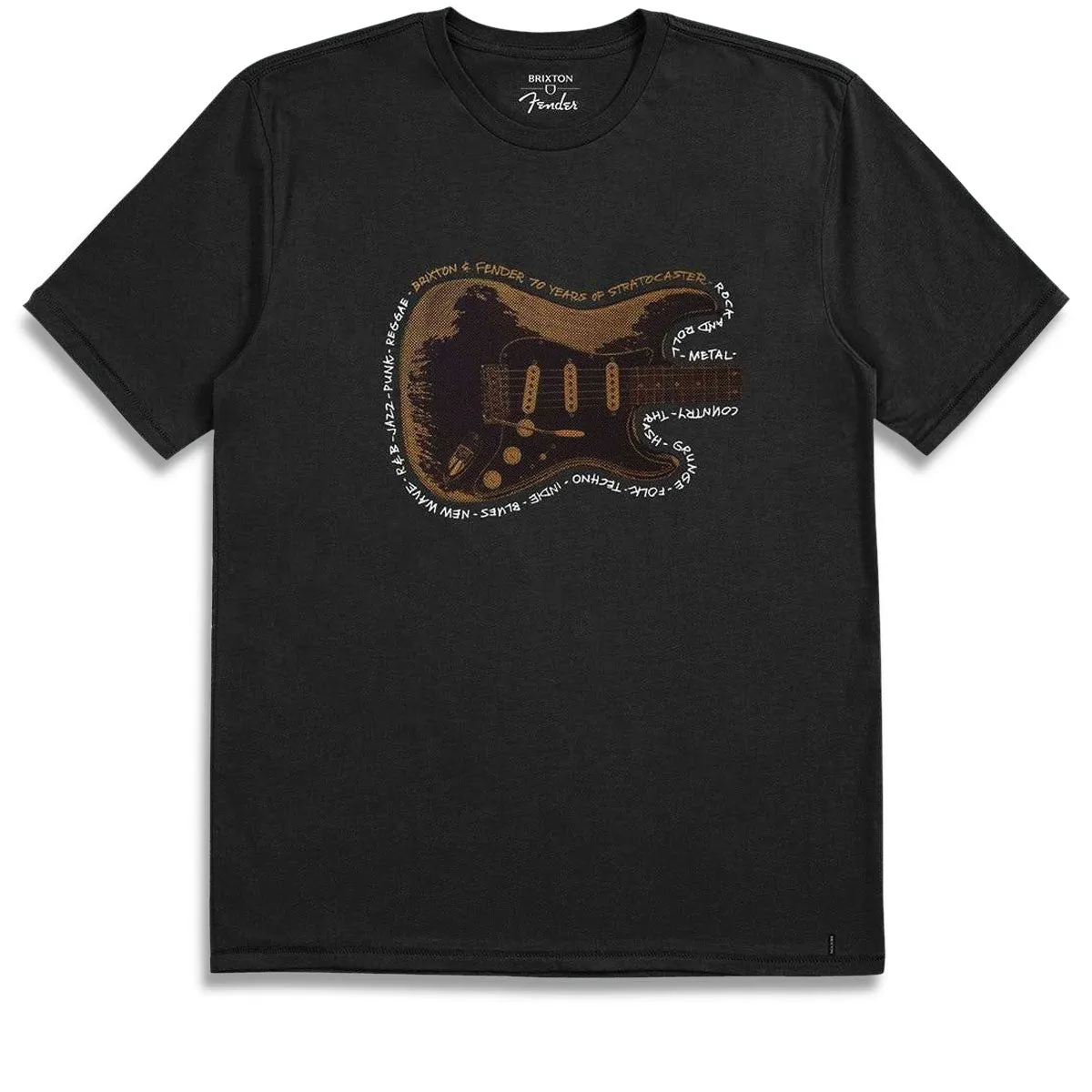 Brixton x Fender Strat Tailored T-Shirt - Black