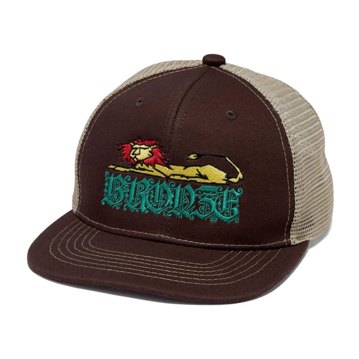 Bronze 56k Path Trucker Mesh Hat - Brown/Khaki