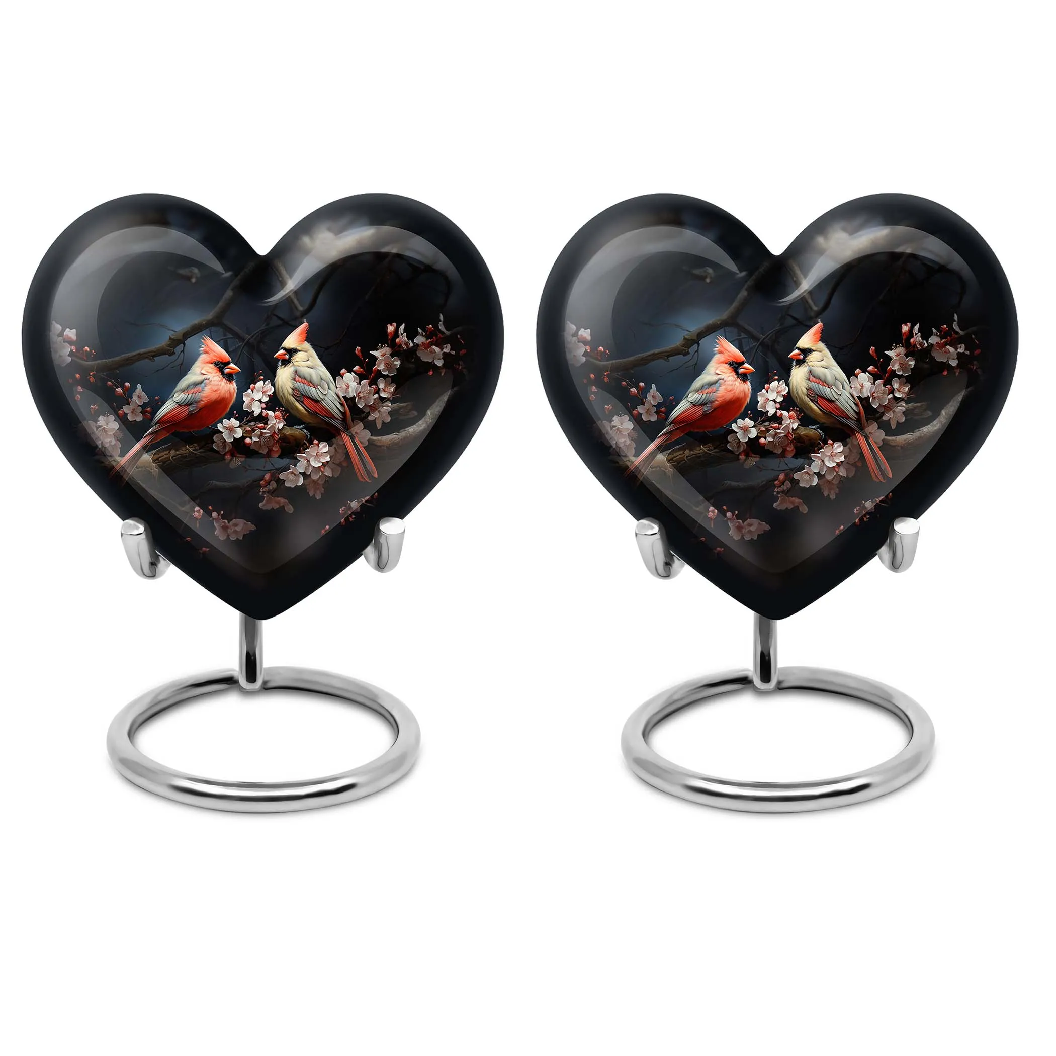 Cardinal bird Memorial Urn: Heartfelt Resting Place for Adult Male, Dad