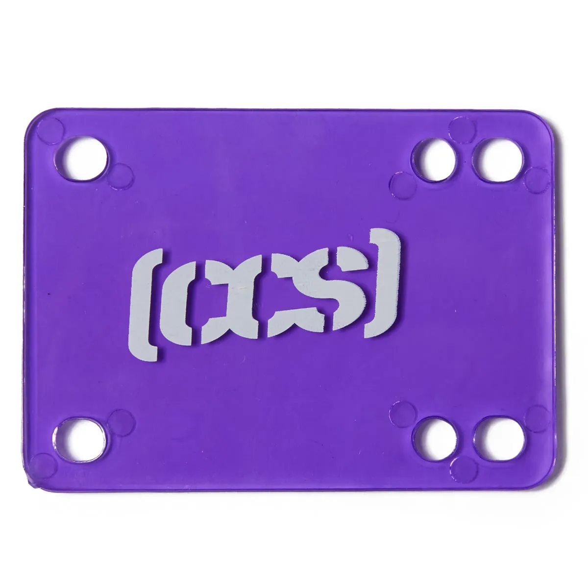 CCS Clear Skateboard Riser Pads - Purple - 1/8"