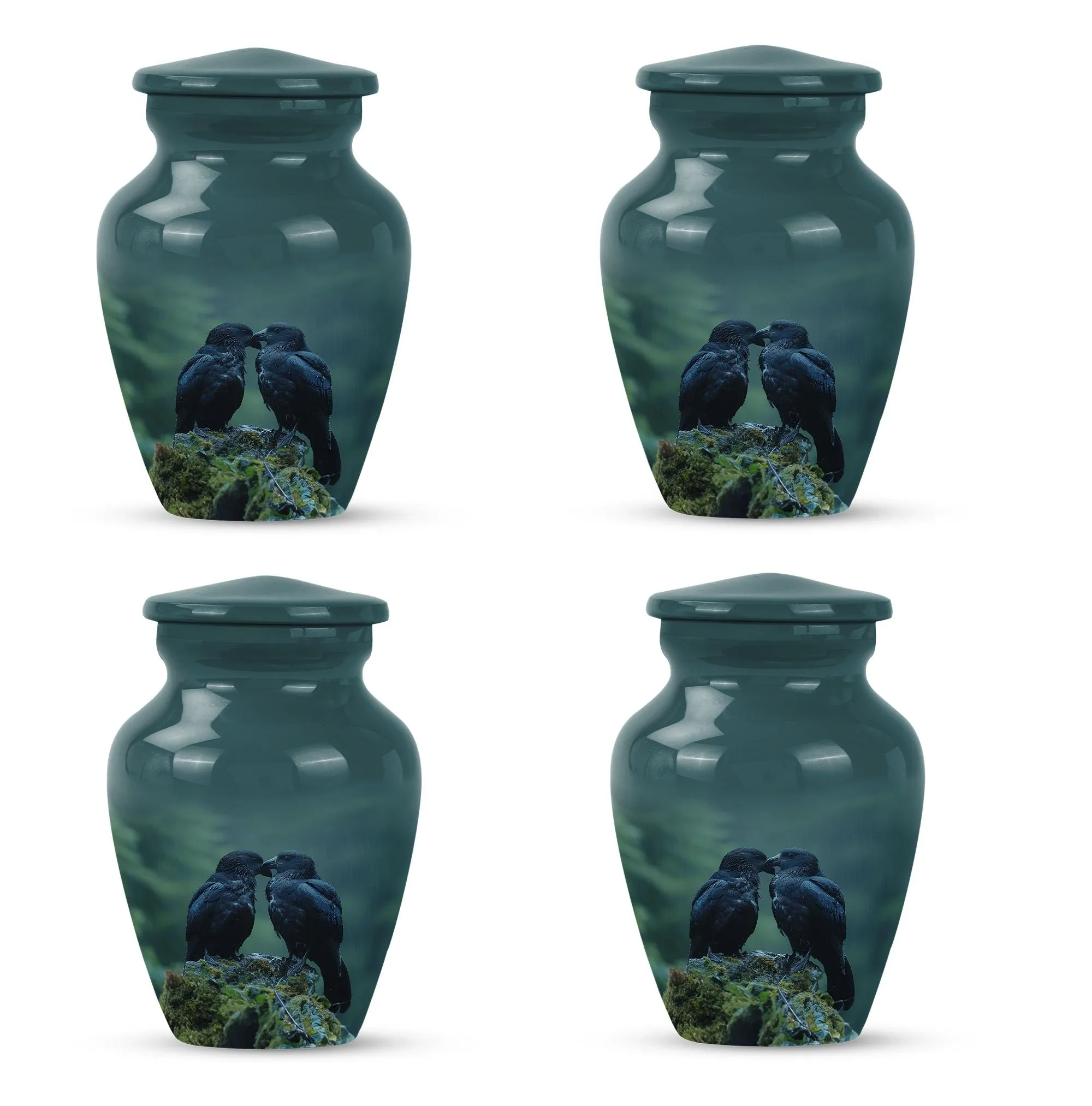 Crow Urn: Cremation Urn for Men's Aesthetic Resting Essence