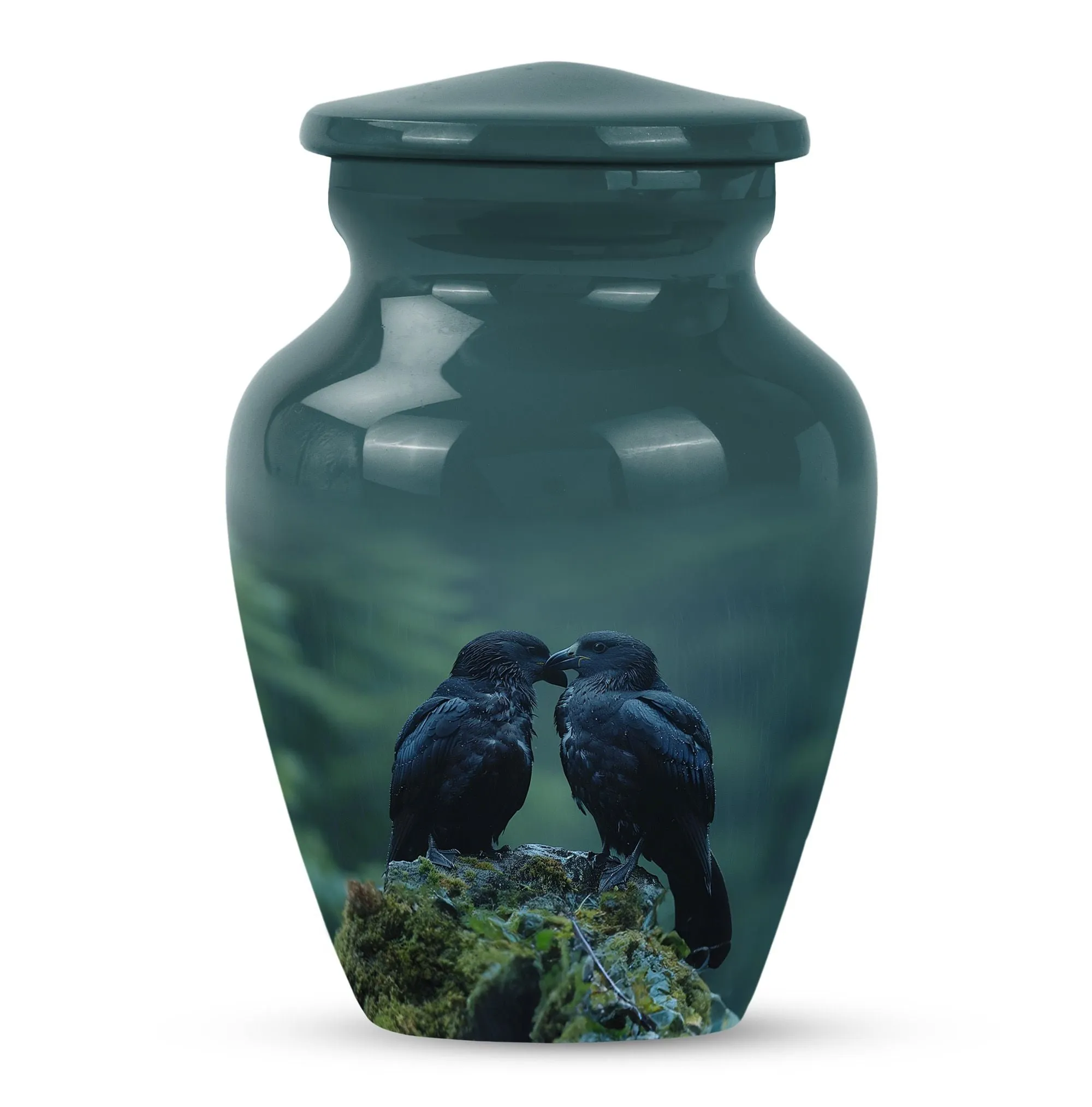 Crow Urn: Cremation Urn for Men's Aesthetic Resting Essence
