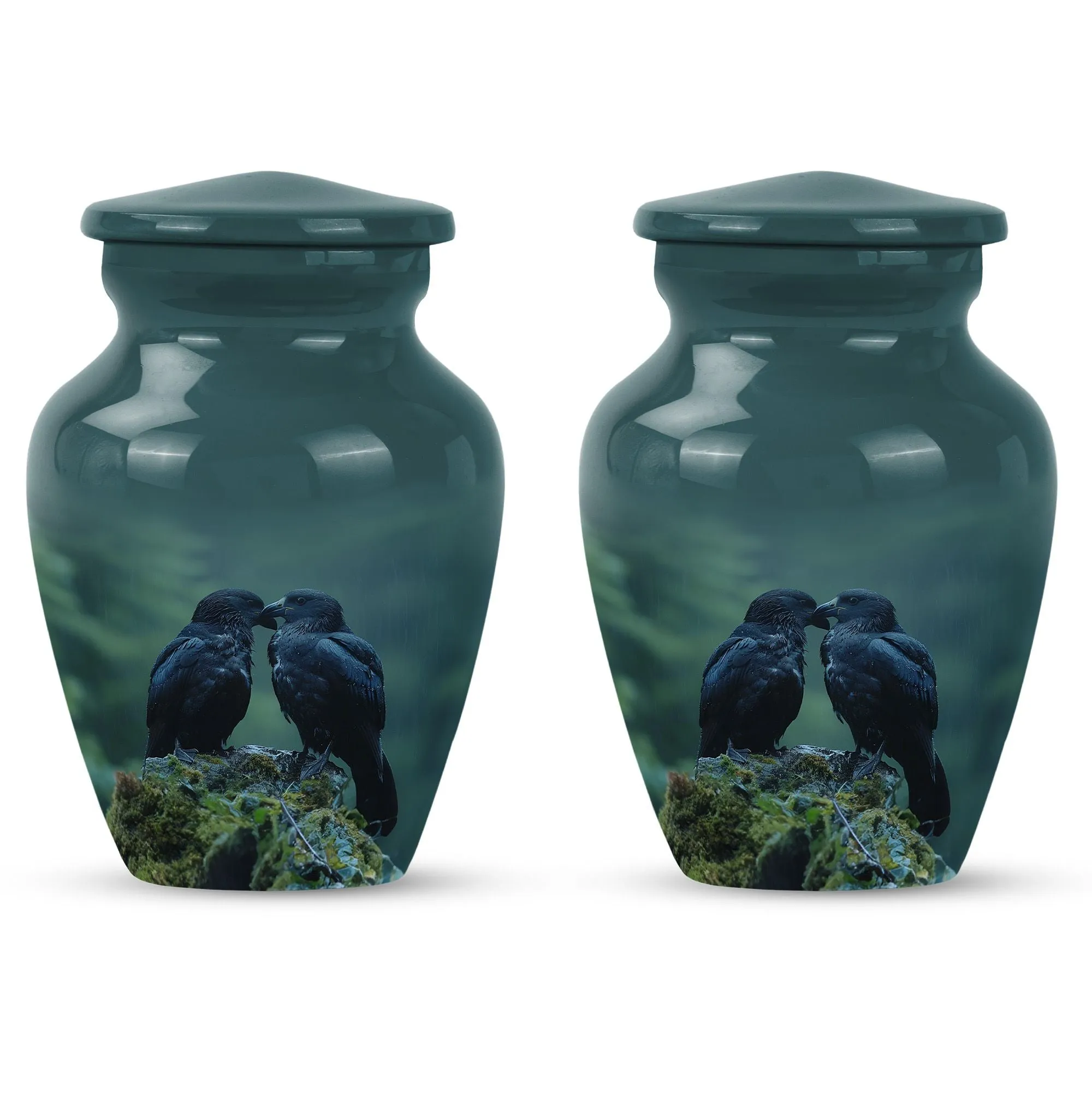 Crow Urn: Cremation Urn for Men's Aesthetic Resting Essence