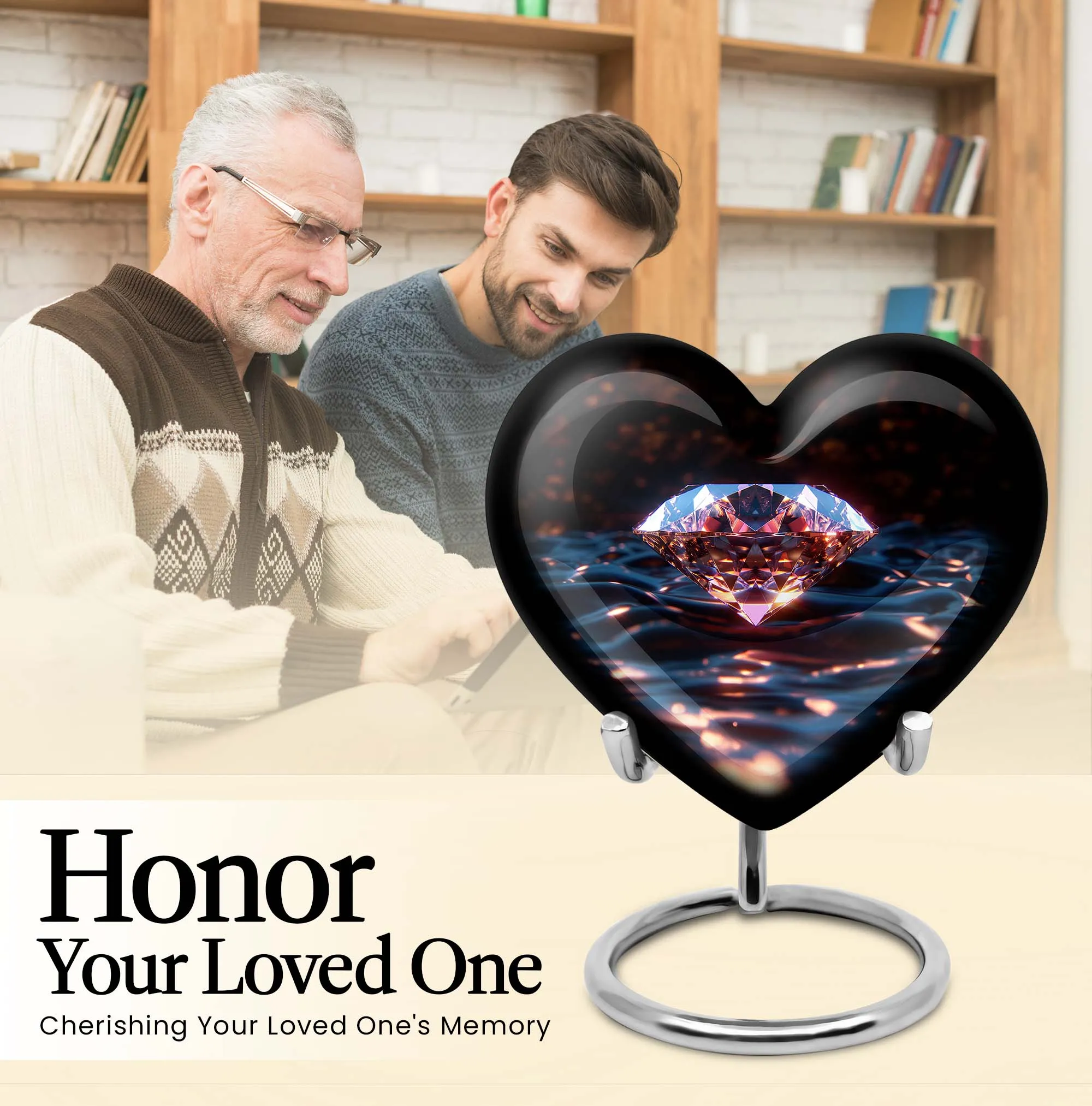 Diamond Eternity - Elegant Cremation Urn for a Reminiscence