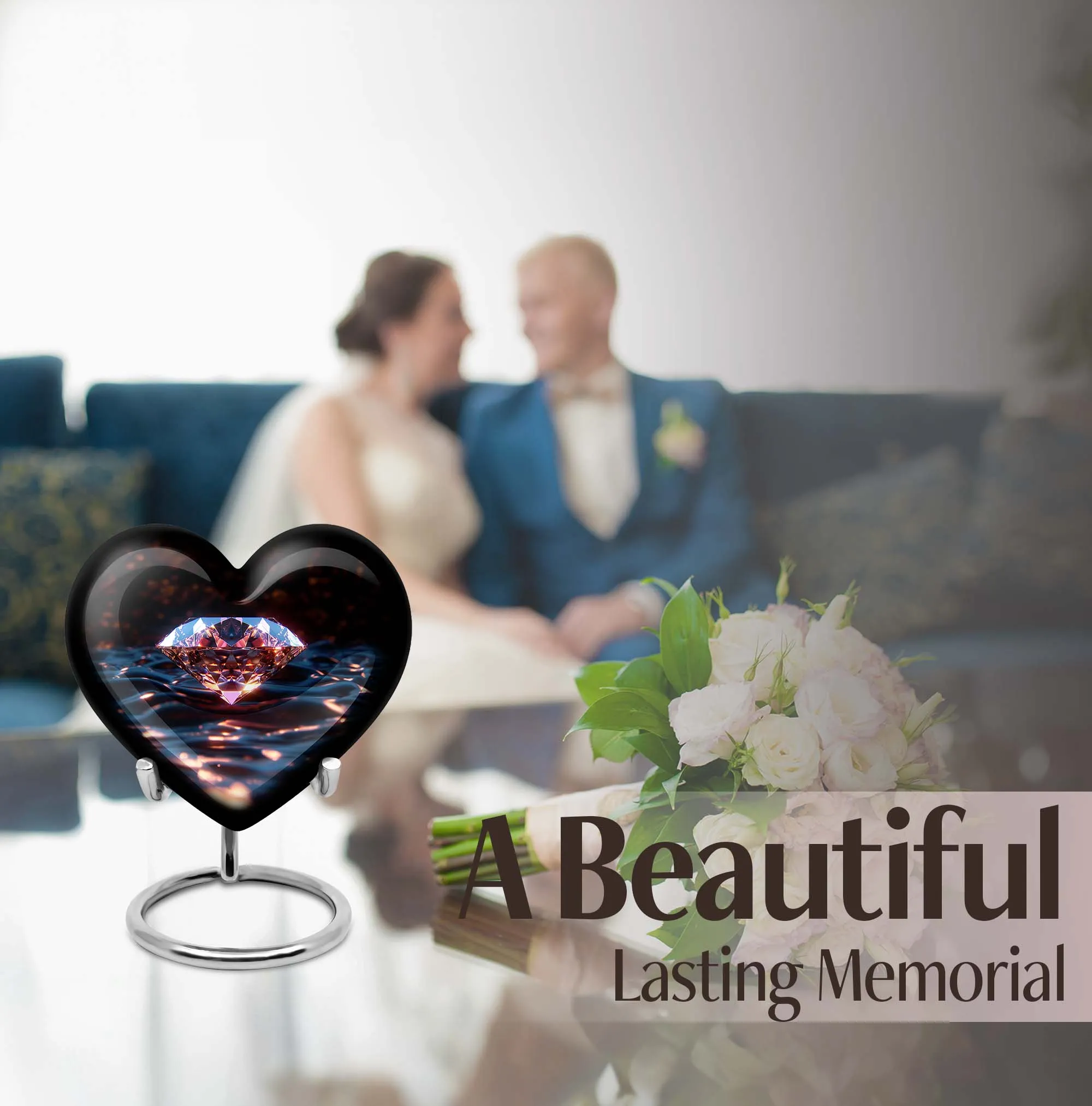 Diamond Eternity - Elegant Cremation Urn for a Reminiscence