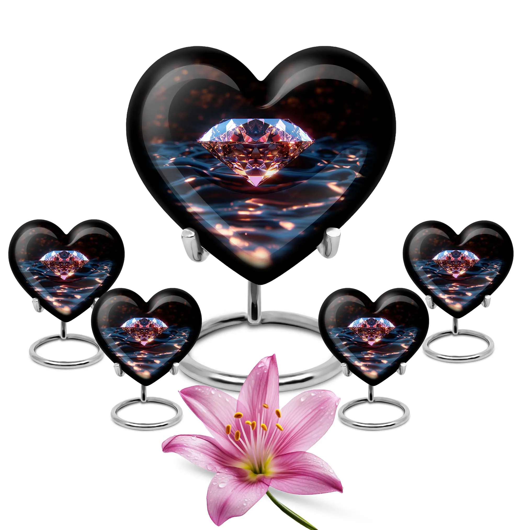 Diamond Eternity - Elegant Cremation Urn for a Reminiscence