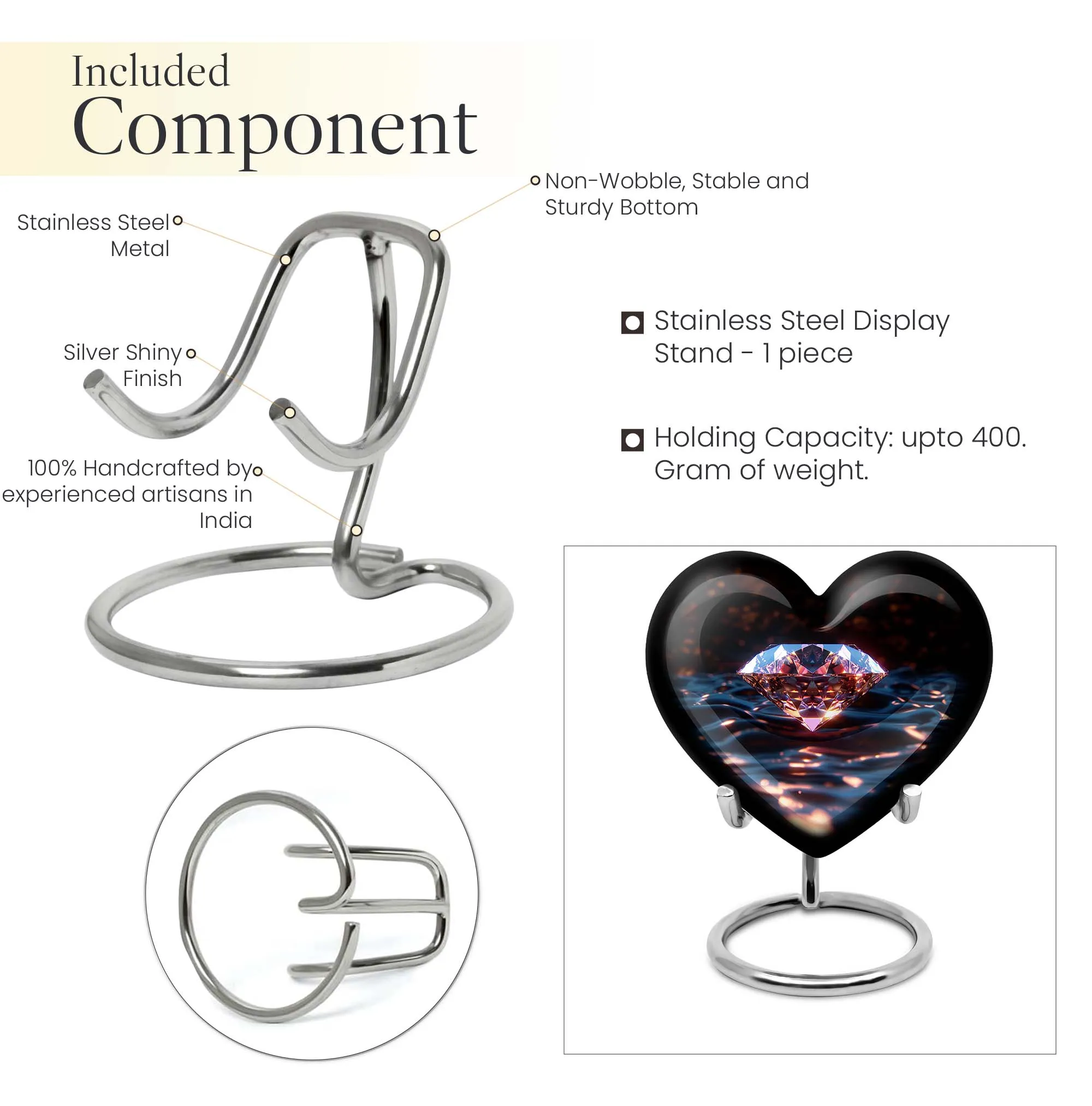 Diamond Eternity - Elegant Cremation Urn for a Reminiscence