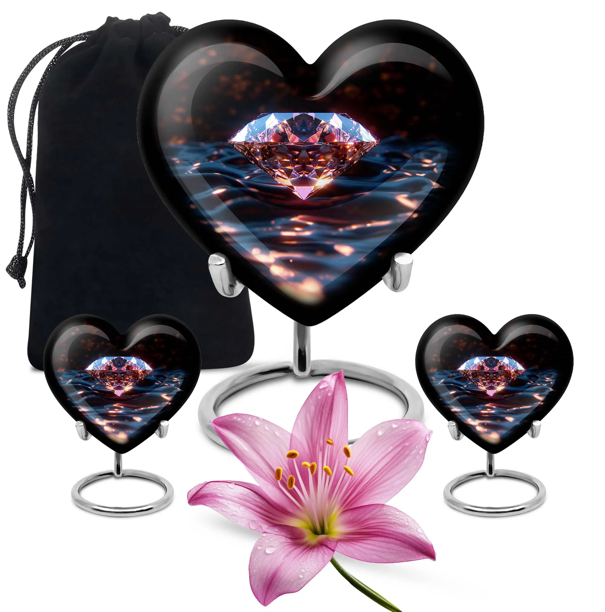 Diamond Eternity - Elegant Cremation Urn for a Reminiscence