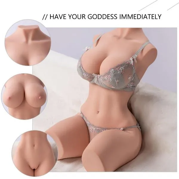 Erika Realistic Sex Doll 42.32lb Lifelike Male Masturbator with Dual 3D Channels 【US Stock Available Only】