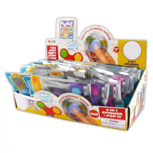 Fidget Pop Spinner Toy - 24 Pieces Per Retail Ready Display 22846