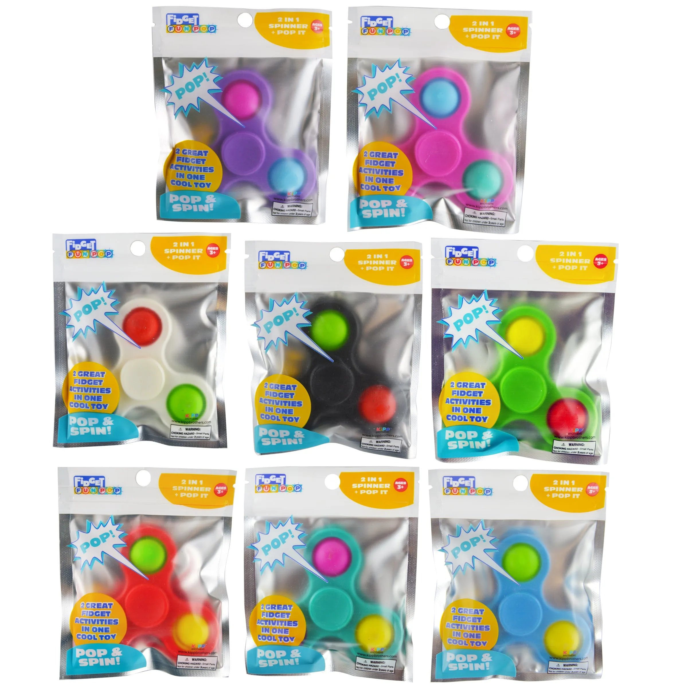 Fidget Pop Spinner Toy - 24 Pieces Per Retail Ready Display 22846