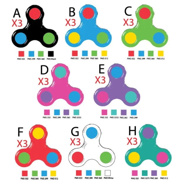 Fidget Pop Spinner Toy - 24 Pieces Per Retail Ready Display 22846