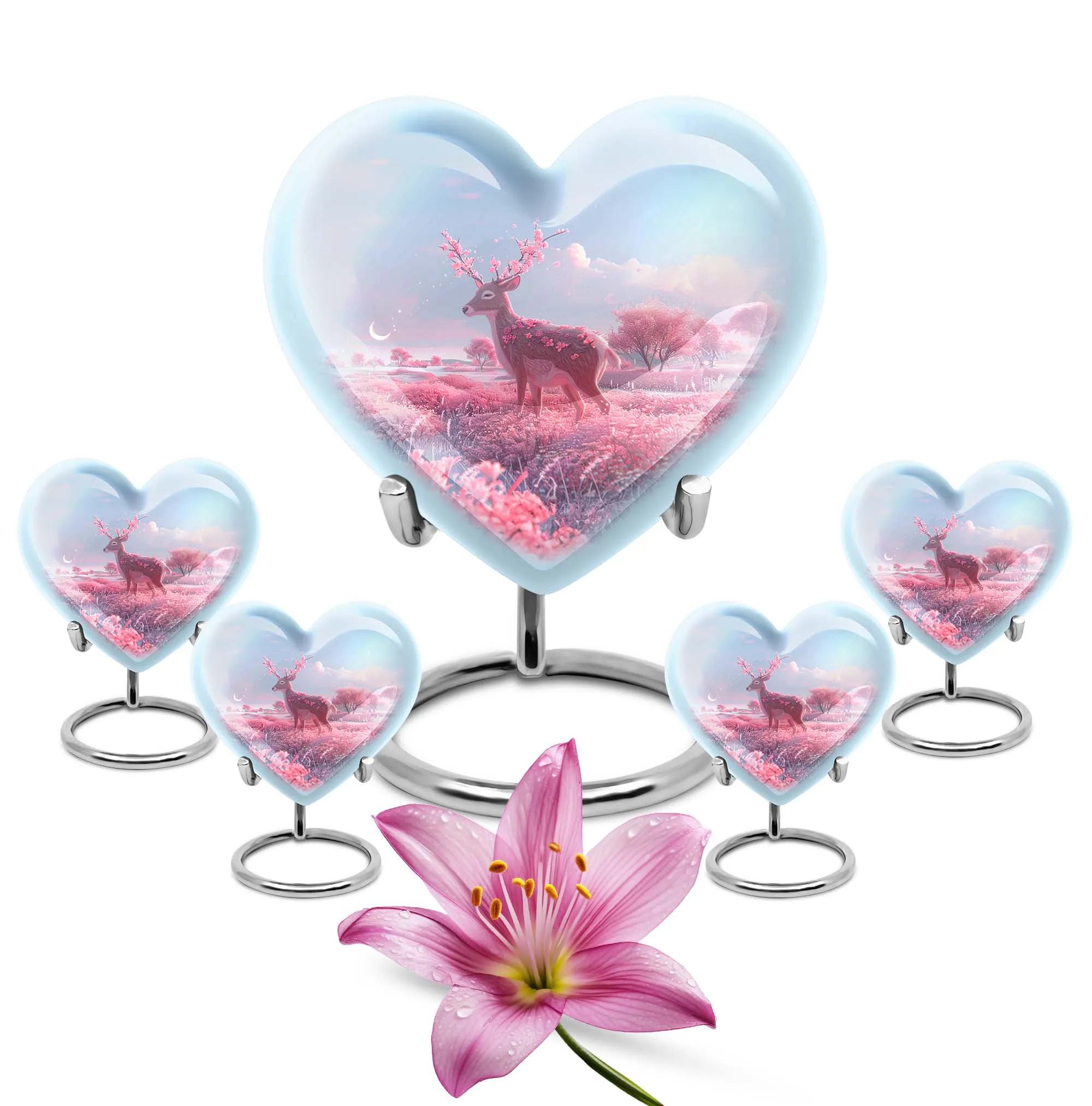 Heartfelt Memories Deer Urn: Cherished Standard Medium Size Cremation Solution