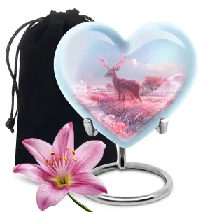 Heartfelt Memories Deer Urn: Cherished Standard Medium Size Cremation Solution