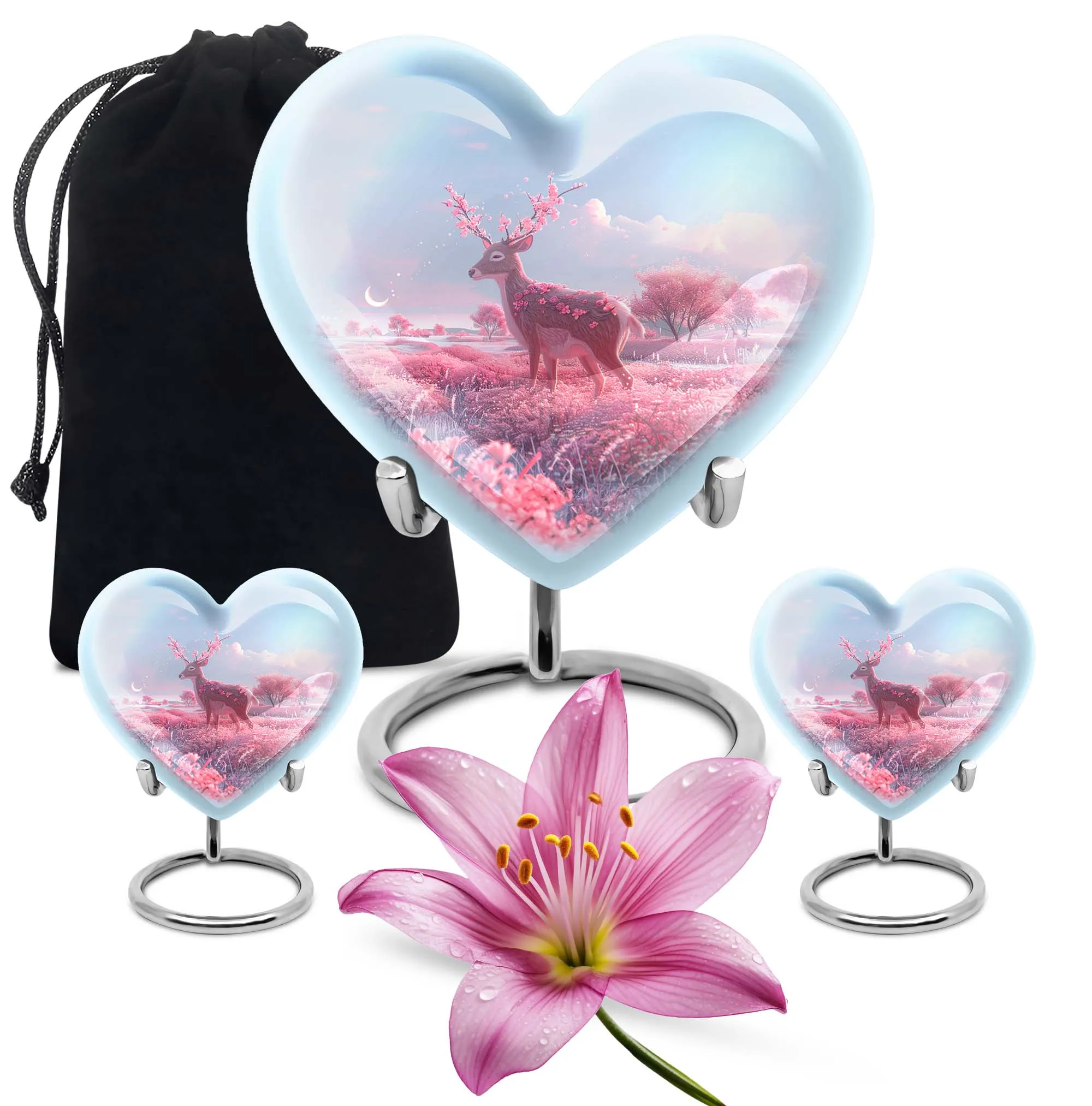 Heartfelt Memories Deer Urn: Cherished Standard Medium Size Cremation Solution