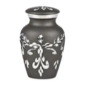 Large Fancy Diamond Cut Alloy Cremation Urn