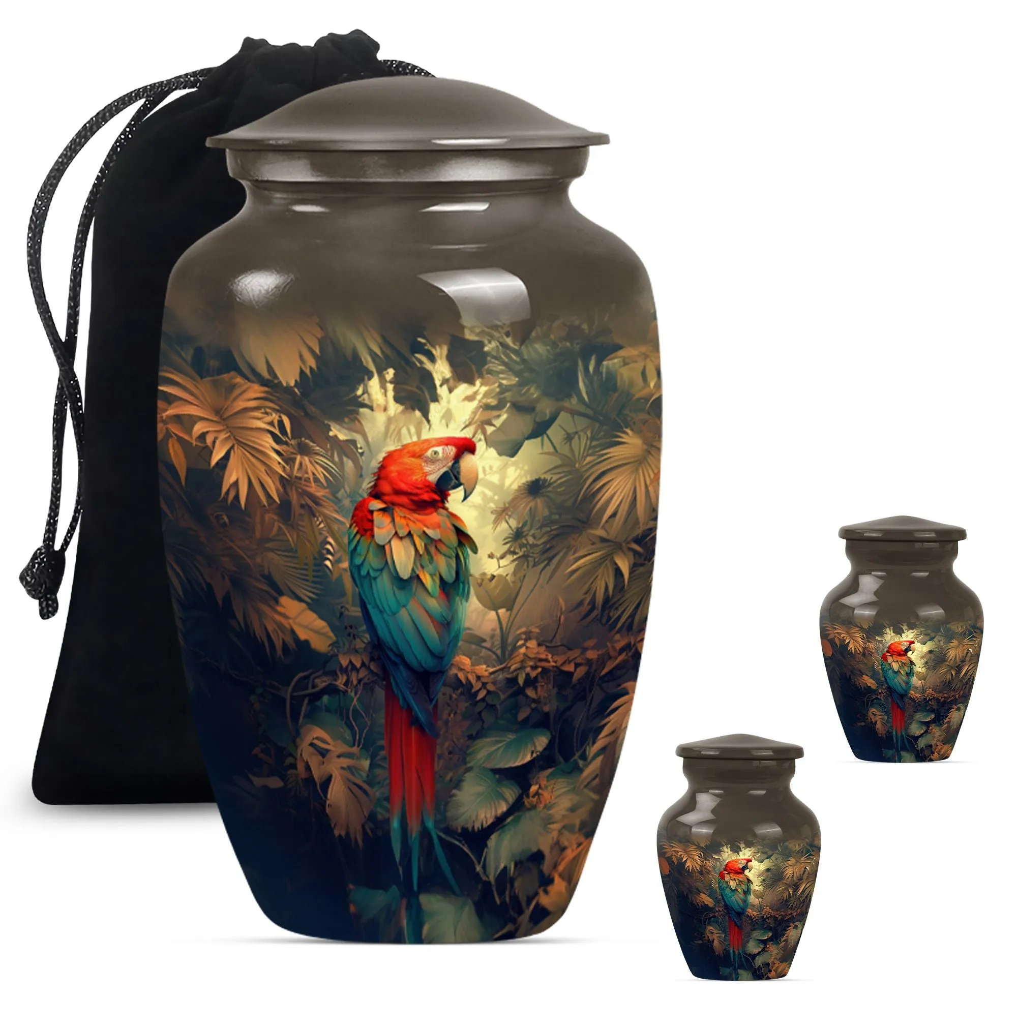 Macaw Parrot Urn, Memorial Masterpiece for Lasting Memories
