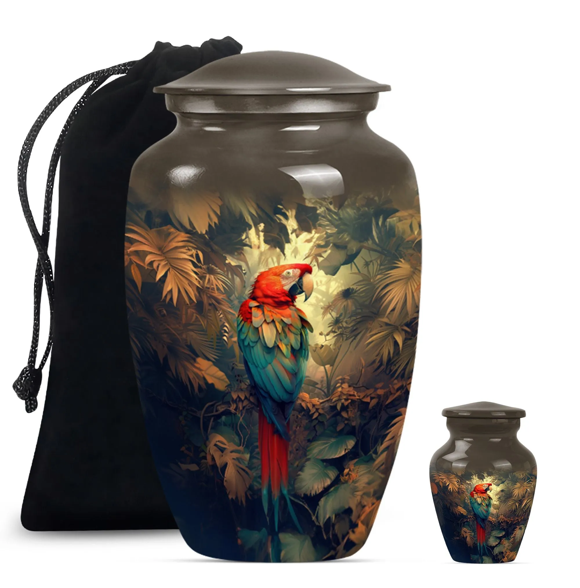 Macaw Parrot Urn, Memorial Masterpiece for Lasting Memories