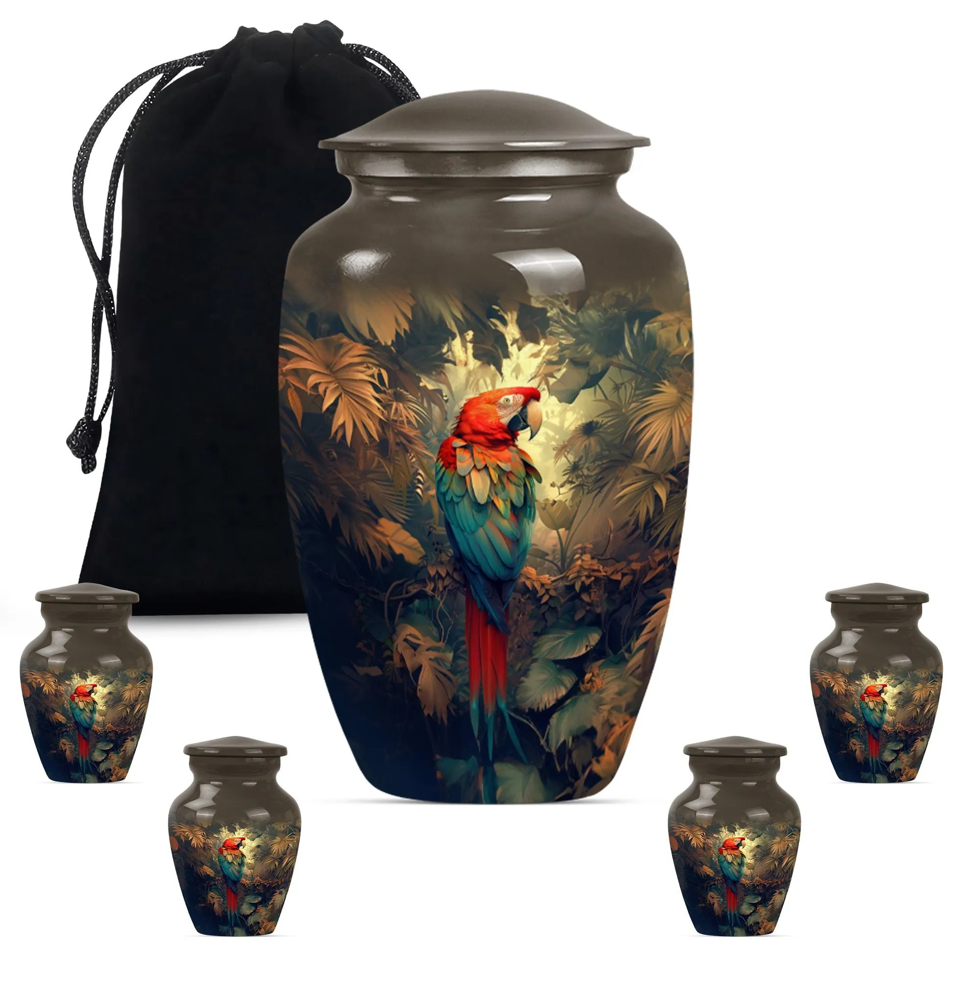 Macaw Parrot Urn, Memorial Masterpiece for Lasting Memories