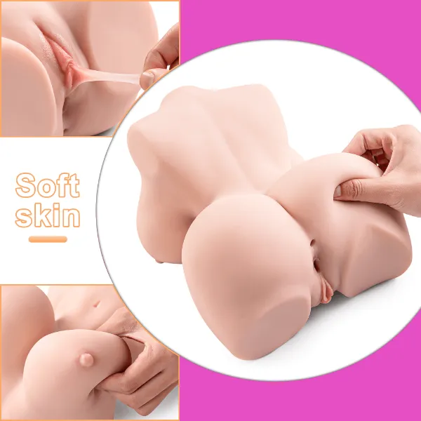 Medium Size Delilah Realistic Sex Doll 3D Double Chanel Male Masturbator 【US Stock Available Only】