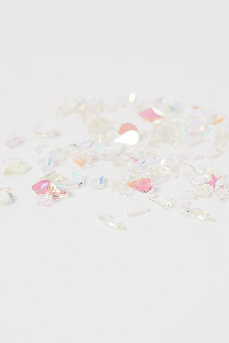 Metallic Mix Shape Nail Crystal