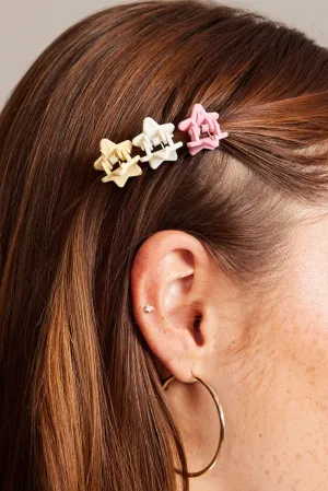 Multi 9 Pack Star Claw Clips