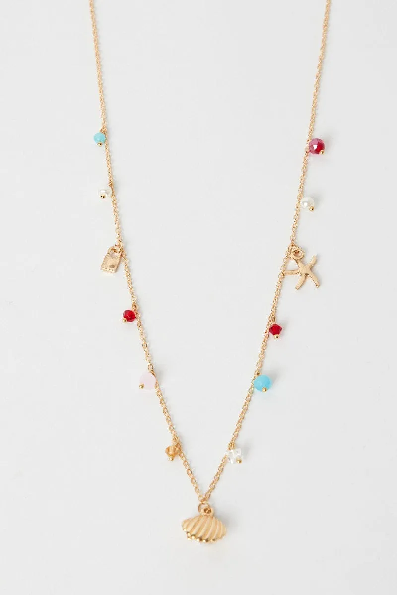 Multi Shell and Starfish Belly Chain