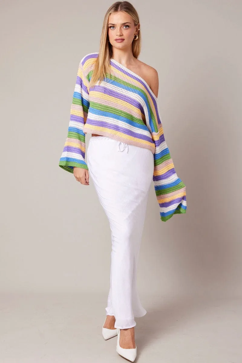 Multi Stripe Knit Jumper