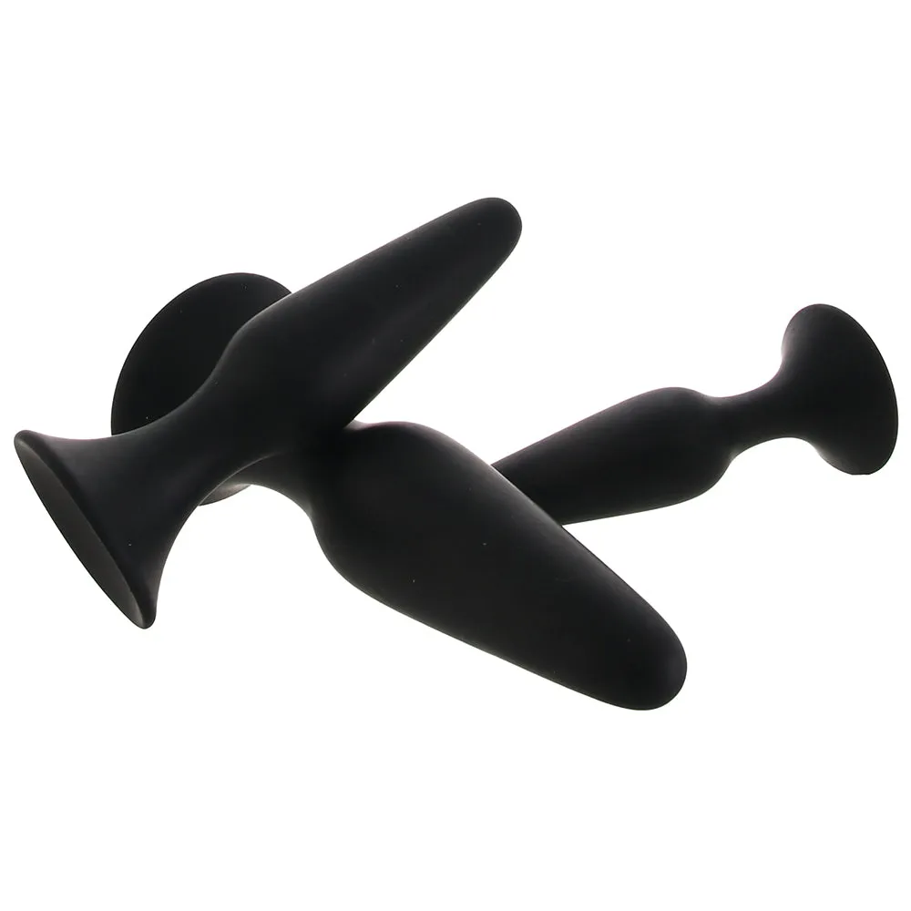 PinkCherry Silicone Anal Trainer Kit in Black